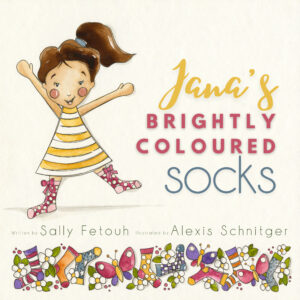 Jana's Brightly Coloured Socks book cover picture